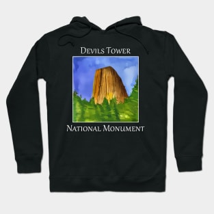 Devils Tower National Monument near Moorcroft Wyoming Hoodie